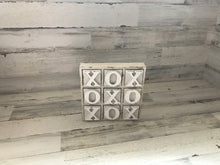 HEAVY-DUTY COFFEE TABLE WOOD TIC TAC TOE SET (BEAUTIFUL DISTRESSED-IVORY)