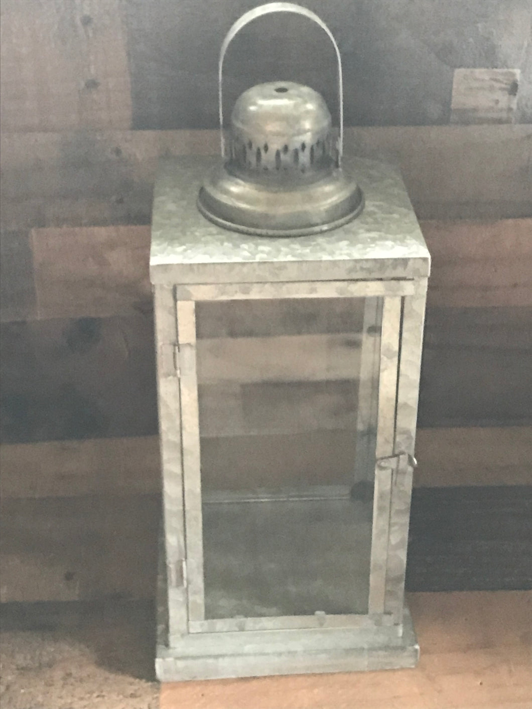 EXTRA-TALL, HEAVYWEIGHT, GALVANIZED METAL LANTERN:   CLASSIC-LOOKING, SILVER, AND EXTRA-NICE (FARMHOUSE FLAIR WITH MODERN, TIMELESS DESIGN)