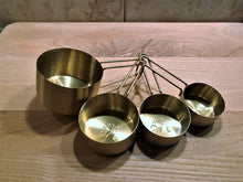 NICE GOLD-FINISH MEASURING CUP SET