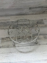 JUMBO, CAST IRON TRIVET:  ELEVATED WITH FOUR LEGS (RUSTIC AND OH-SO-BEAUTIFUL)