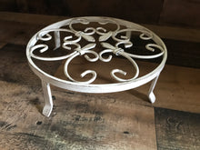 JUMBO, CAST IRON TRIVET:  ELEVATED WITH FOUR LEGS (RUSTIC AND OH-SO-BEAUTIFUL)