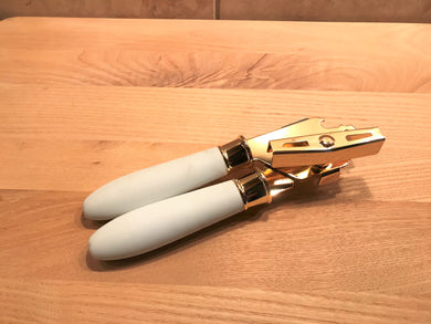 GORGEOUS, HEAVY-DUTY, GOLD-FINISH CAN OPENER