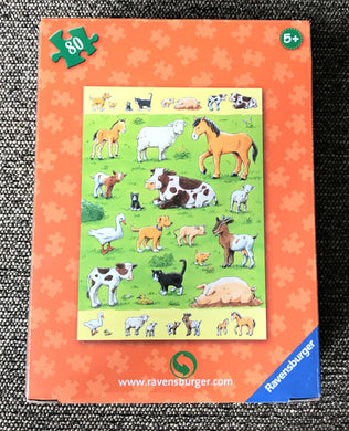 CHILDREN'S 80-PIECE FARM ANIMALS-FARM ANIMALS-FARM ANIMALS! PUZZLE