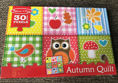 CHILDREN'S 30-PIECE EXTRA-SWEET FALL PUZZLE (MADE IN THE USA!)