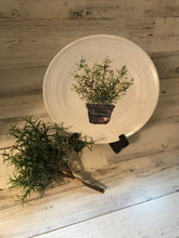 DECORATIVE "HERB" BASIL, PARSLEY, ROSEMARY, AND THYME SMALL PLATES (WALL/COUNTERTOP DECOR)
