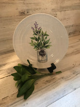 DECORATIVE "HERB" BASIL, PARSLEY, ROSEMARY, AND THYME SMALL PLATES (WALL/COUNTERTOP DECOR)