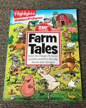 FIRST EDITION "FARM TALES" STICKER, HIDDEN PICTURES PUZZLES, AND FILL-IN-THE-SILLY-STORY BOOK (BY HIGHLIGHTS FOR CHILDREN)