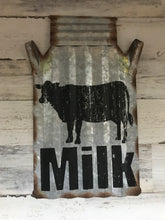 FARMHOUSE-STYLE GALVANIZED MILK CAN WALL DECOR