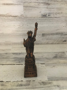 VINTAGE COPPER-LOOK STATUE OF LIBERTY ACCENT DECOR