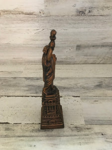 VINTAGE COPPER-LOOK STATUE OF LIBERTY ACCENT DECOR