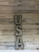 GALVANIZED "USA" LETTERS (PERFECT FOR YOUR HOME OR OFFICE OR THE FOURTH OF JULY DECOR)