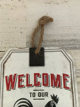 LITTLE "WELCOME TO OUR COOP" TIN SIGN