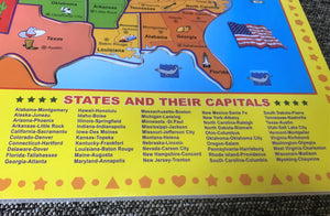 CHILDREN'S VERY SPECIAL USA WOODEN PUZZLE (ALL 50 STATES/THEIR CAPITALS)