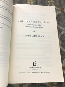 "THE TRAVELER'S GIFT/SEVEN DECISIONS THAT DETERMINE PERSONAL SUCCESS" PRE-OWNED PAPERBACK/NEW YORK TIMES BESTSELLER (IN EXCELLENT CONDITION AND MADE IN THE USA!)