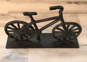 CAST-IRON BICYCLE DECORATIVE ACCENT (SIMPLE, BEAUTIFUL, STURDY)