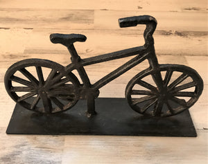 CAST-IRON BICYCLE DECORATIVE ACCENT (SIMPLE, BEAUTIFUL, STURDY)