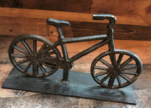 CAST-IRON BICYCLE DECORATIVE ACCENT (SIMPLE, BEAUTIFUL, STURDY)