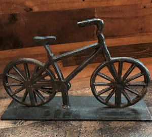CAST-IRON BICYCLE DECORATIVE ACCENT (SIMPLE, BEAUTIFUL, STURDY)