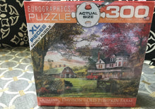 300 EXTRA-LARGE PIECE FAMILY/COUNTRY LIFE PUZZLE "OUT ON THE PRETTY PUMPKIN FARM" (MADE IN THE USA!)