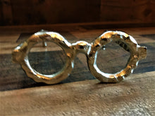 FUN AND FUNKY CAST-IRON GOLD SPECTACLES ACCENT DECOR