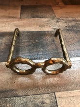 FUN AND FUNKY CAST-IRON GOLD SPECTACLES ACCENT DECOR
