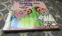 "RAGGEDY ANN AND ANDY AND THE RAINY-DAY CIRCUS" VINTAGE CHILDREN'S LITTLE GOLDEN BOOK (1974/SECOND PRINTING)