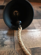 RING-RING-RING! LET'S EAT! COME AND GET IT! CHARMING OLD-SCHOOL BLACK DINNER BELL