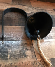 RING-RING-RING! LET'S EAT! COME AND GET IT! CHARMING OLD-SCHOOL BLACK DINNER BELL