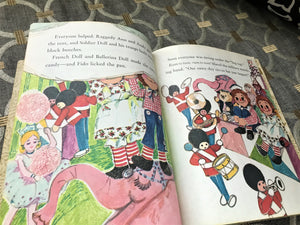 "RAGGEDY ANN AND ANDY AND THE RAINY-DAY CIRCUS" VINTAGE CHILDREN'S LITTLE GOLDEN BOOK (1974/SECOND PRINTING)