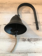 RING-RING-RING! LET'S EAT! COME AND GET IT! CHARMING OLD-SCHOOL BLACK DINNER BELL