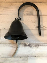 RING-RING-RING! LET'S EAT! COME AND GET IT! CHARMING OLD-SCHOOL BLACK DINNER BELL