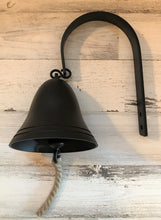 RING-RING-RING! LET'S EAT! COME AND GET IT! CHARMING OLD-SCHOOL BLACK DINNER BELL