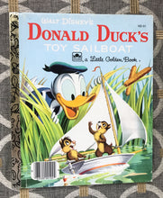 "WALT DISNEY'S DONALD DUCK'S TOY SAILBOAT" 1954 (1983 EDITION) VINTAGE CHILDREN'S LITTLE GOLDEN BOOK