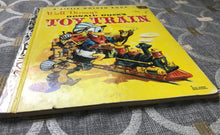 "WALT DISNEY'S DONALD DUCK'S TOY TRAIN" 1950 VINTAGE CHILDREN'S LITTLE GOLDEN BOOK (RARE!)