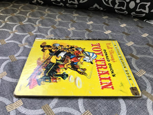 "WALT DISNEY'S DONALD DUCK'S TOY TRAIN" 1950 VINTAGE CHILDREN'S LITTLE GOLDEN BOOK (RARE!)