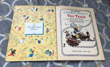 "WALT DISNEY'S DONALD DUCK'S TOY TRAIN" 1950 VINTAGE CHILDREN'S LITTLE GOLDEN BOOK (RARE!)