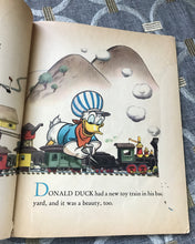 "WALT DISNEY'S DONALD DUCK'S TOY TRAIN" 1950 VINTAGE CHILDREN'S LITTLE GOLDEN BOOK (RARE!)