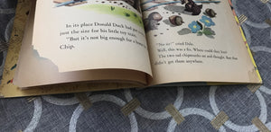 "WALT DISNEY'S DONALD DUCK'S TOY TRAIN" 1950 VINTAGE CHILDREN'S LITTLE GOLDEN BOOK (RARE!)