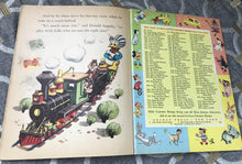 "WALT DISNEY'S DONALD DUCK'S TOY TRAIN" 1950 VINTAGE CHILDREN'S LITTLE GOLDEN BOOK (RARE!)