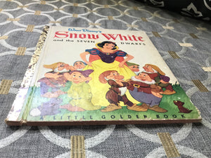"WALT DISNEY'S SNOW WHITE AND THE SEVEN DWARFS" RARE 1948 VINTAGE LITTLE GOLDEN BOOK