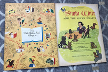 "WALT DISNEY'S SNOW WHITE AND THE SEVEN DWARFS" RARE 1948 VINTAGE LITTLE GOLDEN BOOK