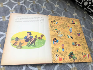 "WALT DISNEY'S SNOW WHITE AND THE SEVEN DWARFS" RARE 1948 VINTAGE LITTLE GOLDEN BOOK