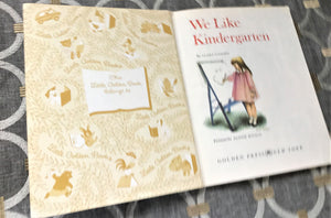 "WE LIKE KINDERGARTEN" 1965 FIRST-EDITION VINTAGE CHILDREN'S LITTLE GOLDEN BOOK