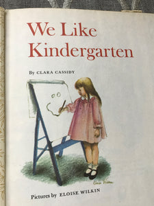 "WE LIKE KINDERGARTEN" 1965 FIRST-EDITION VINTAGE CHILDREN'S LITTLE GOLDEN BOOK