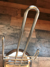 STURDY, SHINY-SILVER COUNTERTOP PAPER TOWEL HOLDER