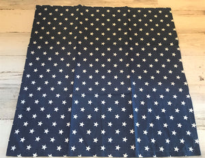 STARRY BLUE-DENIM AND WHITE CLOTH NAPKINS (SOLD INDIVIDUALLY)