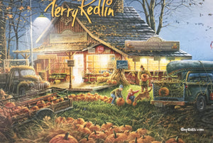 300 EXTRA-LARGE PIECE COUNTRY LIFE PUZZLE IT'S PUMPKIN TIME! BEAUTIFUL FALL SCENE (MADE IN THE USA!)