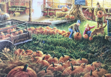 300 EXTRA-LARGE PIECE COUNTRY LIFE PUZZLE IT'S PUMPKIN TIME! BEAUTIFUL FALL SCENE (MADE IN THE USA!)