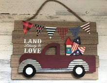 SO PATRIOTIC! SO CUTE! SO FUN! RETRO, RED TRUCK WALL DECOR (PERFECT FOR THE FOURTH OF JULY)