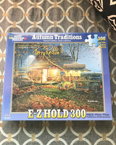 300 EXTRA-LARGE PIECE COUNTRY LIFE PUZZLE IT'S PUMPKIN TIME! BEAUTIFUL FALL SCENE (MADE IN THE USA!)